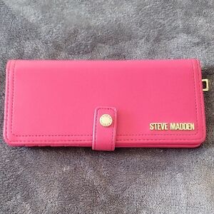 Steve Madden Pink Trifold Wallet